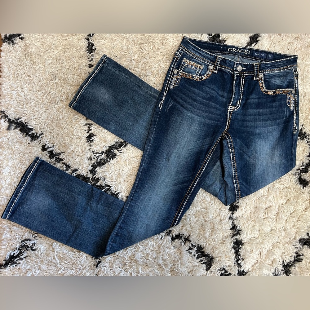 LIKE NEW! GRACE IN LA easyfit jeans
